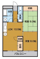 ヴィラ・アンソレイエ脇町Ⅱの物件間取画像